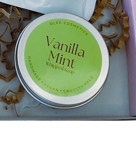 Vanilla Mint Whipped Soap. Autumn collection