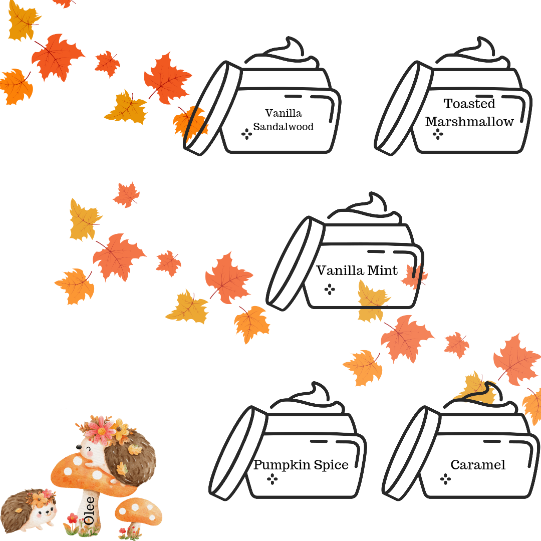 Autumnal Mini whipped Soaps (bundle)