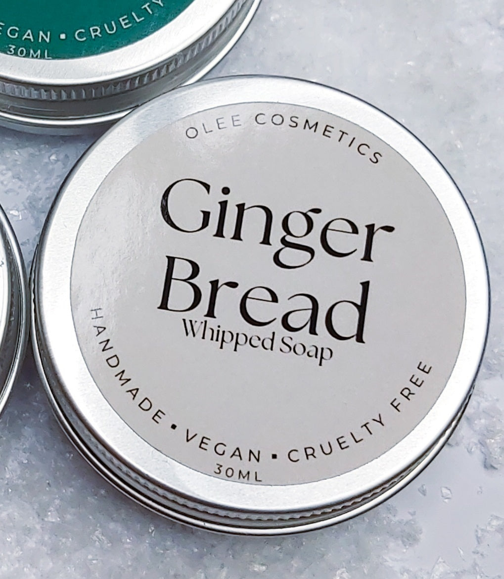 Gingerbread whipped Soap. (  Festive collection)