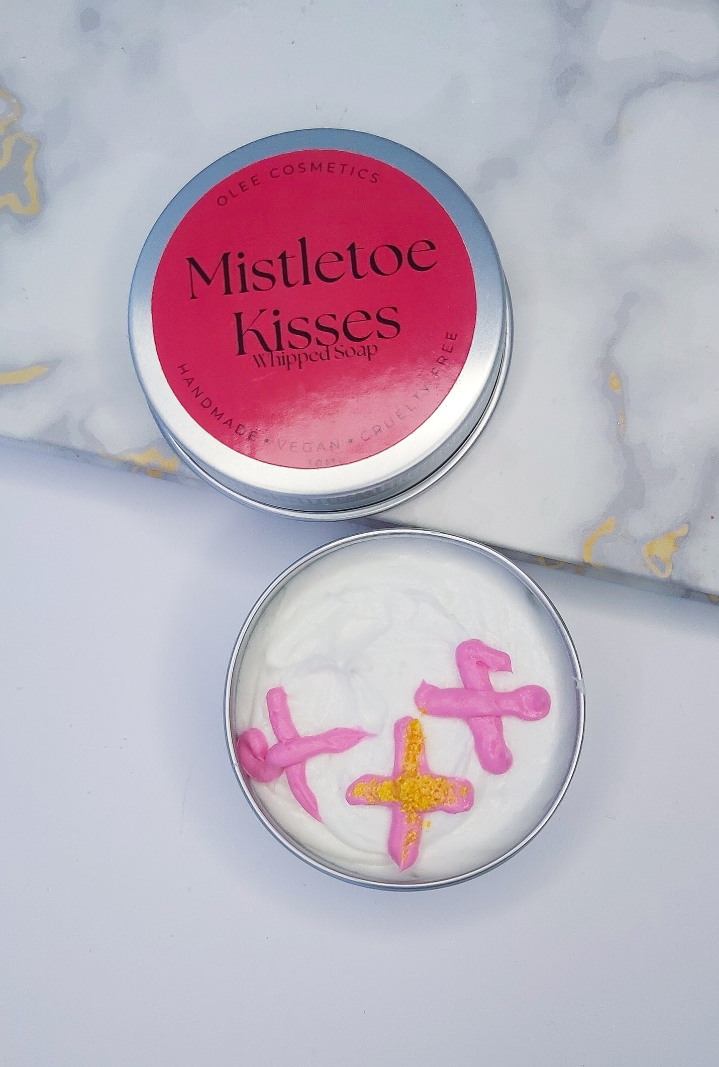 Mistletoe Kisses whipped Soap. (  Festive collection)