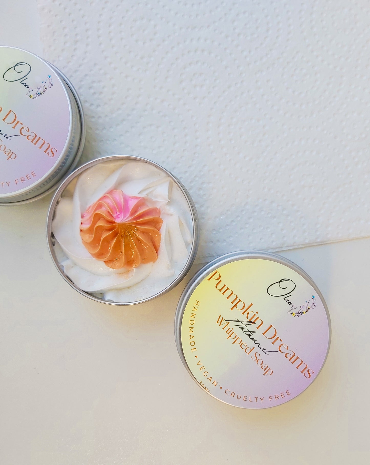 Pumpkin Dreams Whipped Soap.