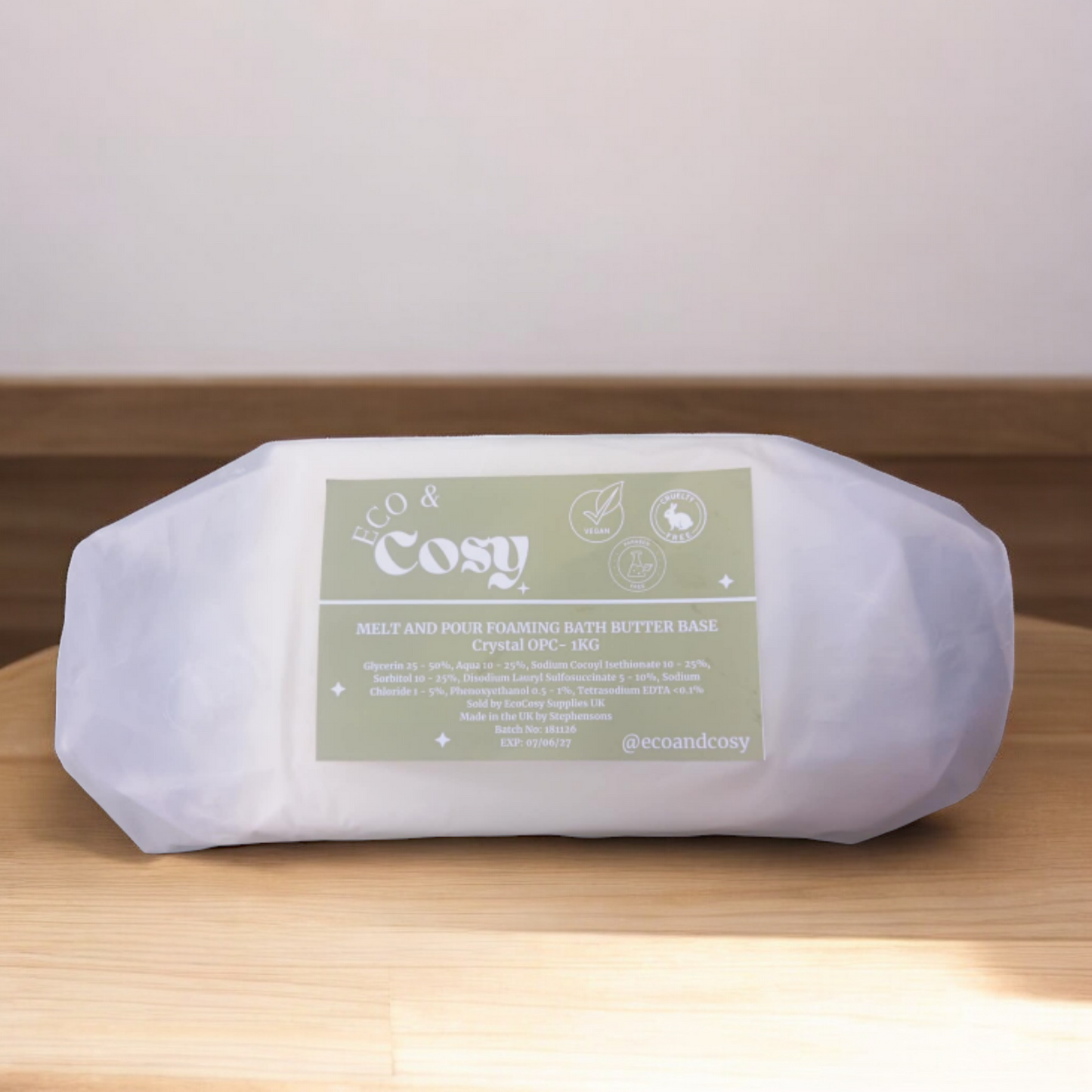 Eco Cosy FOAMING BATH BUTTER (crystal OPC)