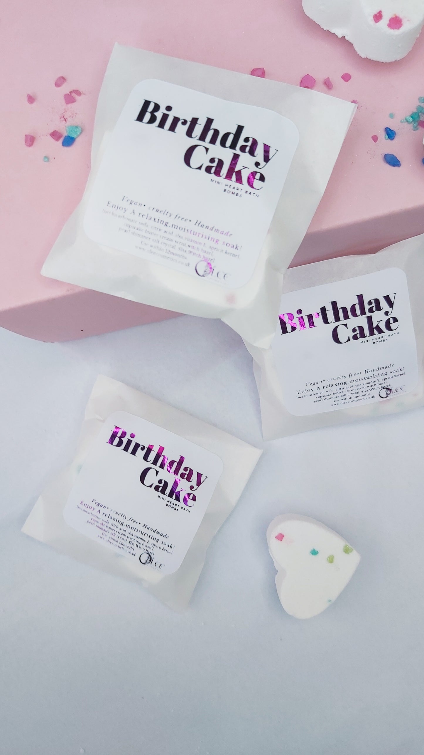 Birthday Cake Mini bath bomb